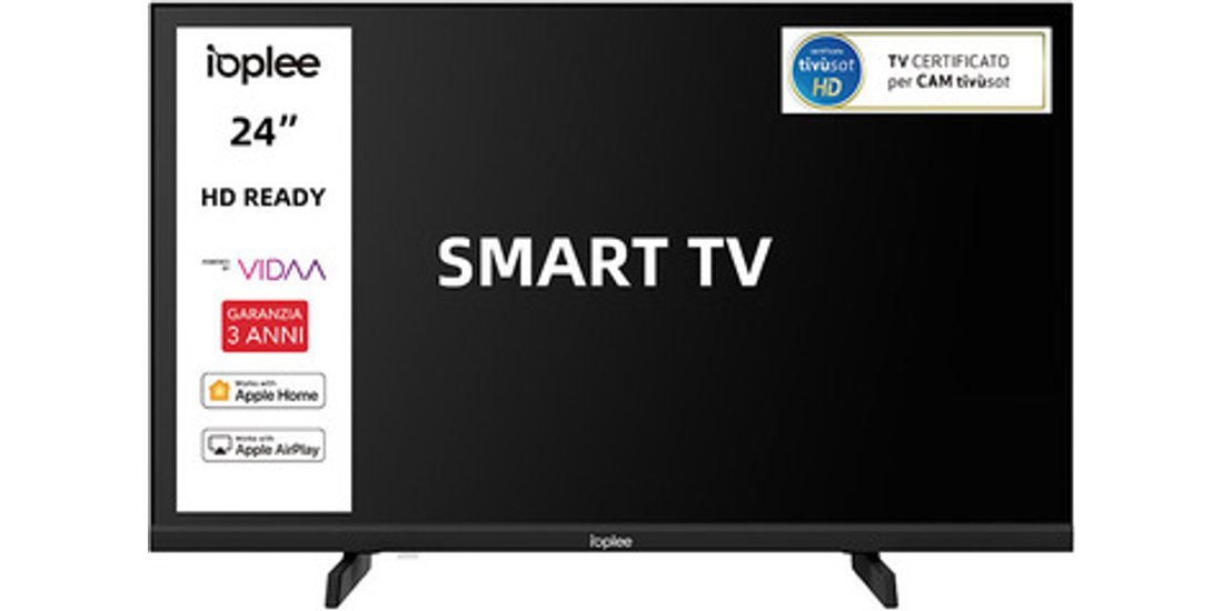 IOPLEE SMART TV 24” HD Sistema operativo VIDAA…