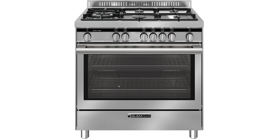 Glem Gas ST96TVI cucina Elettrico/Gas Acciaio…