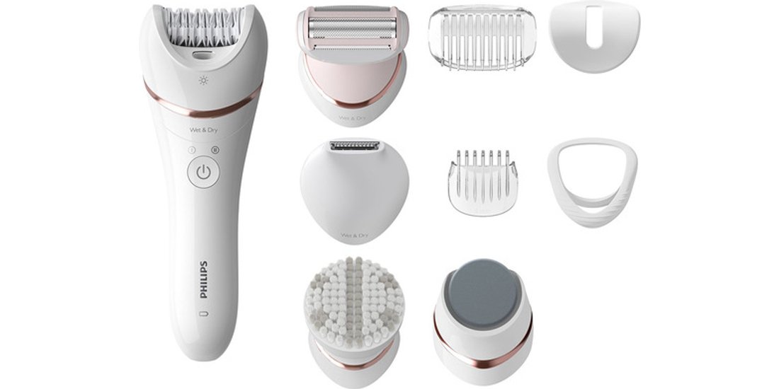 Philips Epilatore Wet & Dry senza filo con 9 …