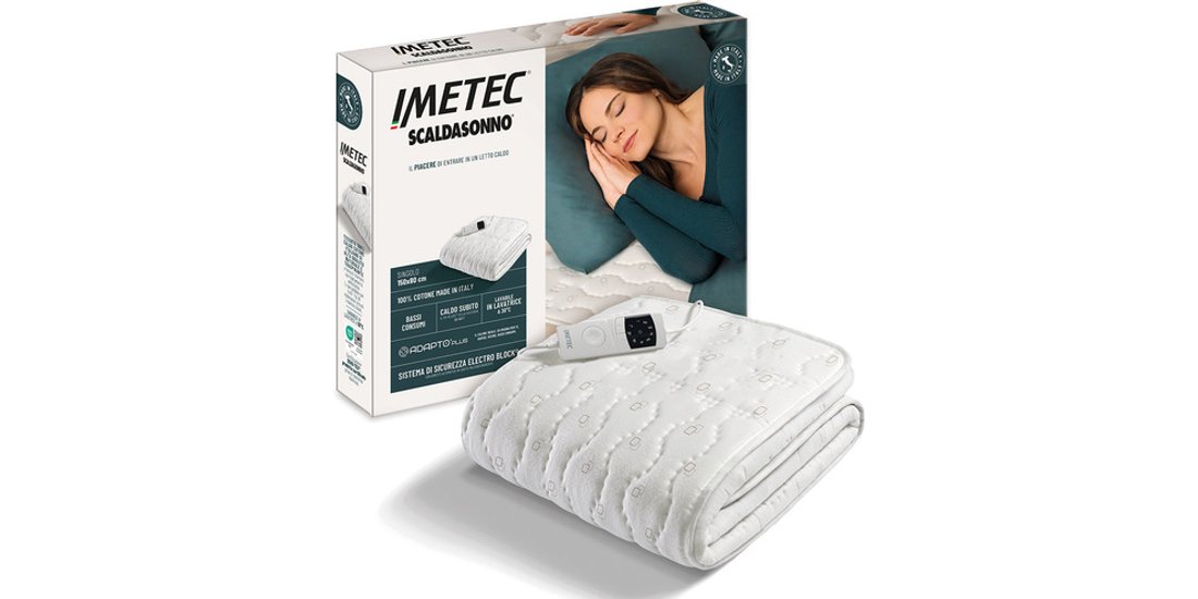 Imetec Scaldasonno Adapto Plus 100% Cotone Singolo…