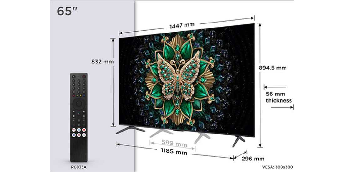 TCL C6K 65C6K TV 1651 cm (65”) 4K Ultra HD Smart…
