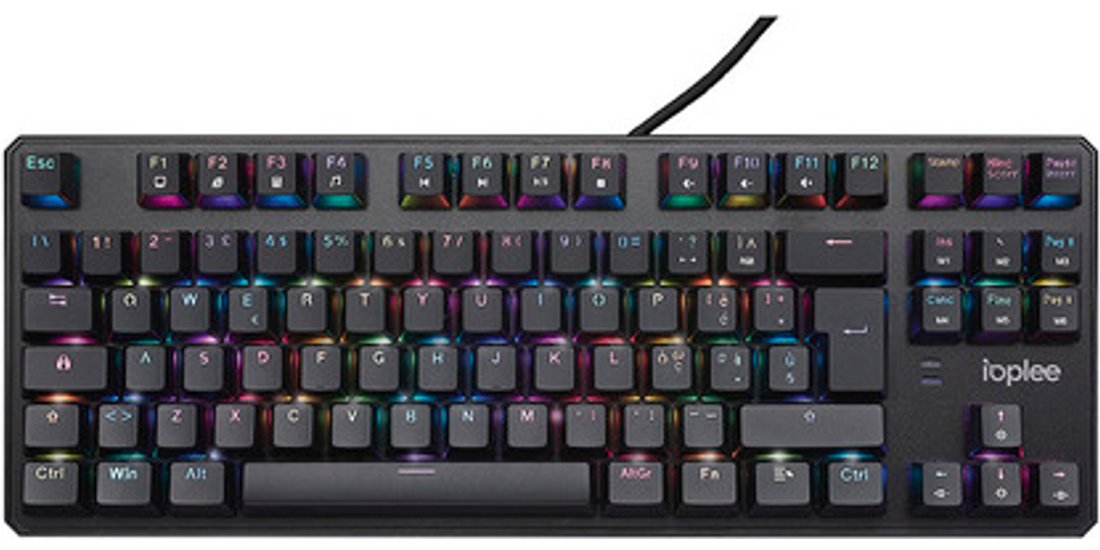 IOPLEE 319BTR Tastiera meccanica Gaming USB QWERTY…