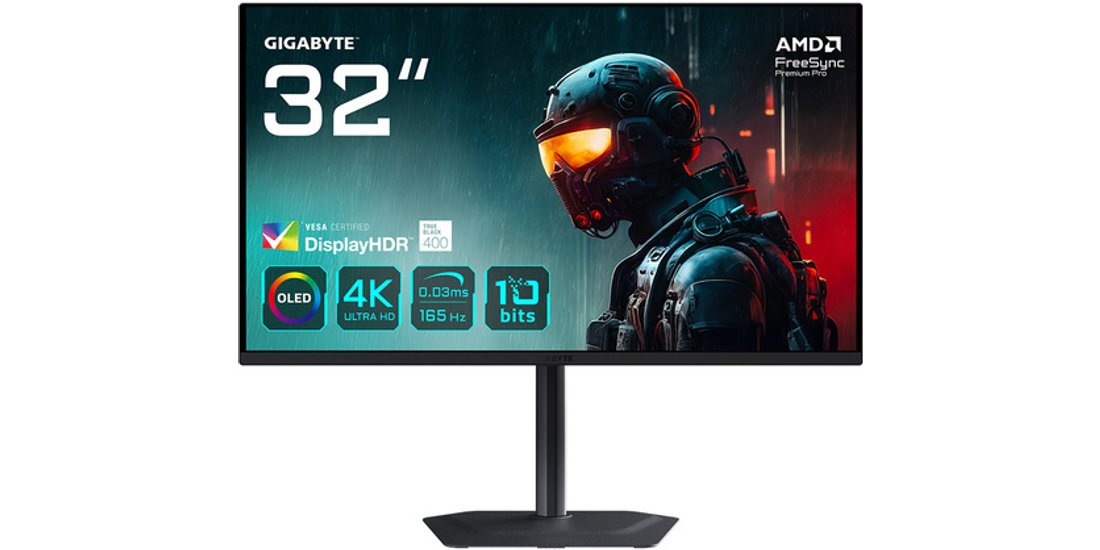 GIGABYTE MO32U 315” Monitor Gaming OLED 4K UHD…