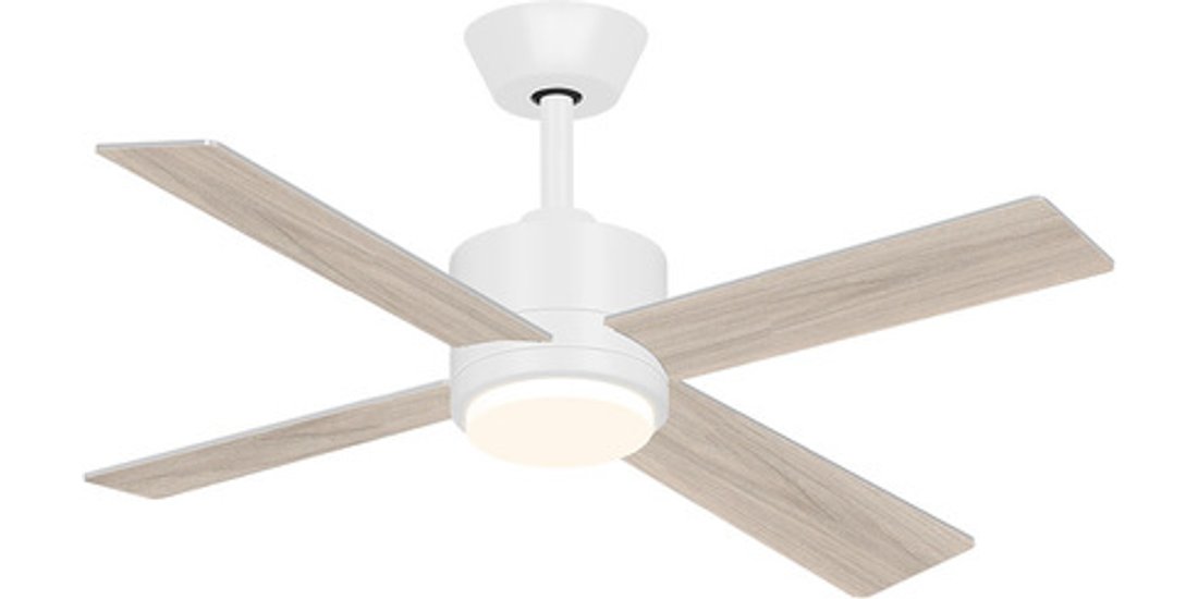 Smartway WKCF10514WW ventilatore Bianco Legno