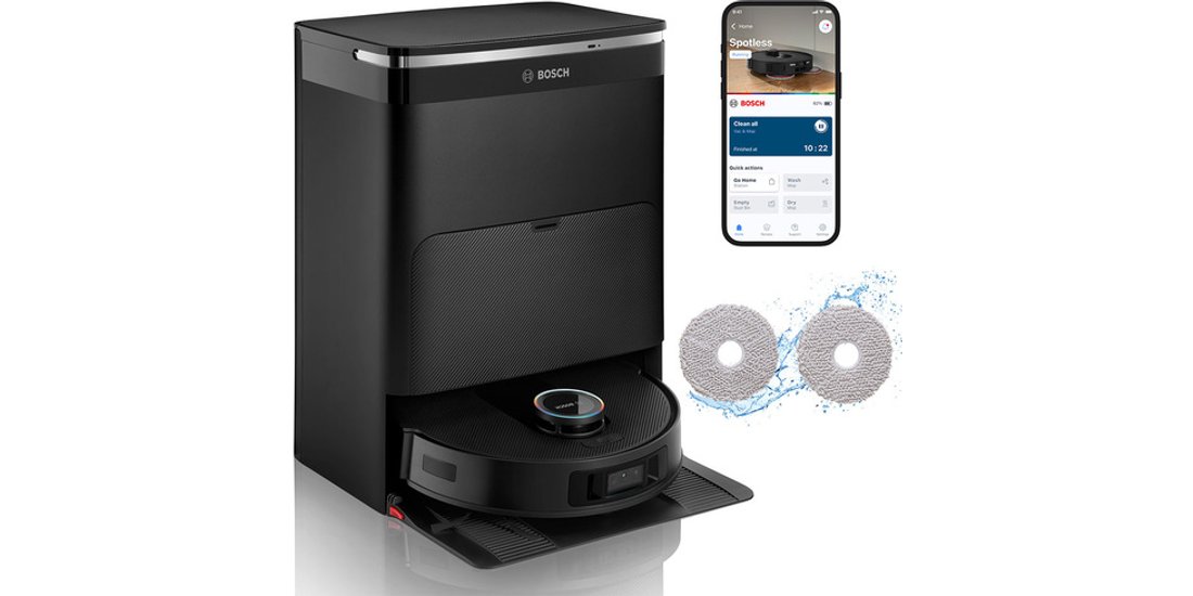 Bosch BCRDW3BX Robot aspirapolvere e lavapavimenti…