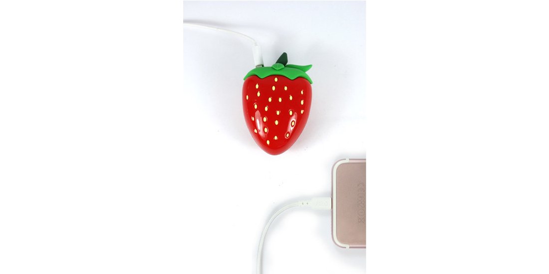 MojiPower Strawberry 2600 mAh Rosso