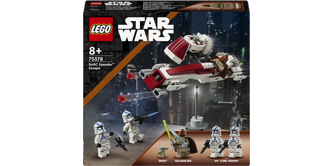 LEGO Star Wars 75378 La Fuga del BARC Speeder…