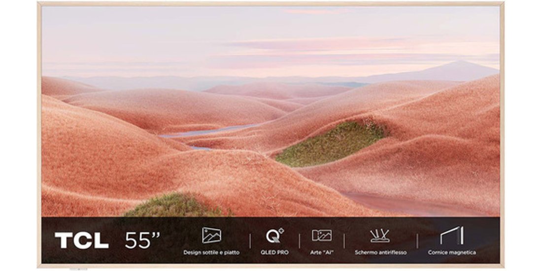 TCL Smart TV Art QLED 4K 55” 55A300W Motion …