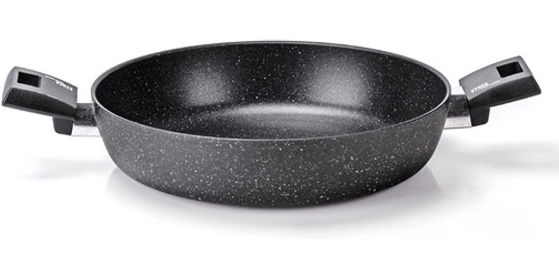 Moneta 0008730228 padella Rotondo Nero Grigio