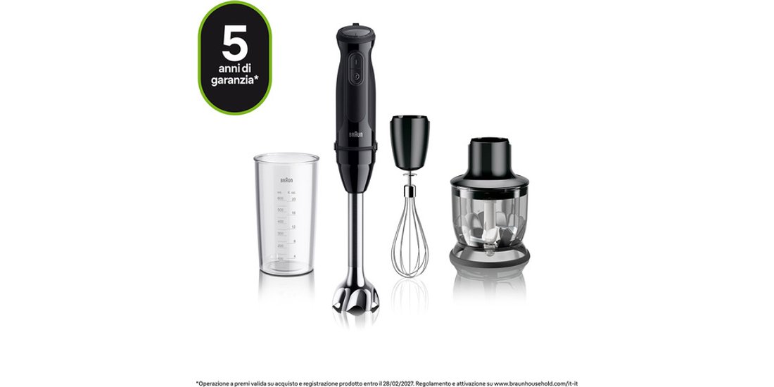 Braun MultiQuick 5 – Minipimer Frullatore a immersione…