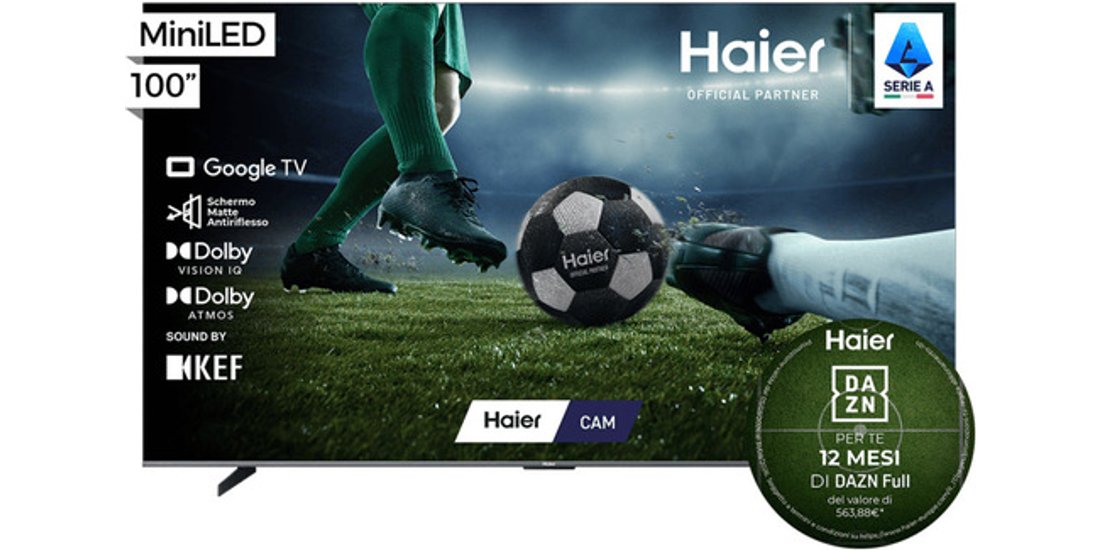 Haier H100S90FUX 254 m (100”) 4K Ultra HD Smart…