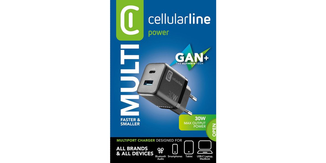 Cellularline MULTIPOWER MICRO 30W Caricabatterie…