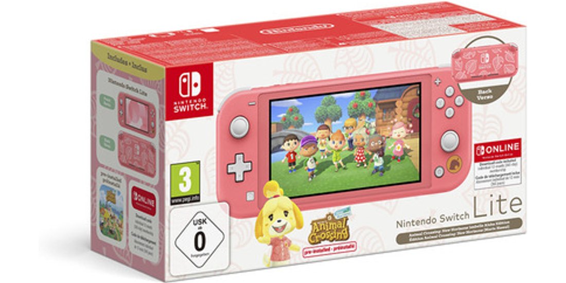 Nintendo Switch Lite ed. speciale ACNH+NSO 12m…