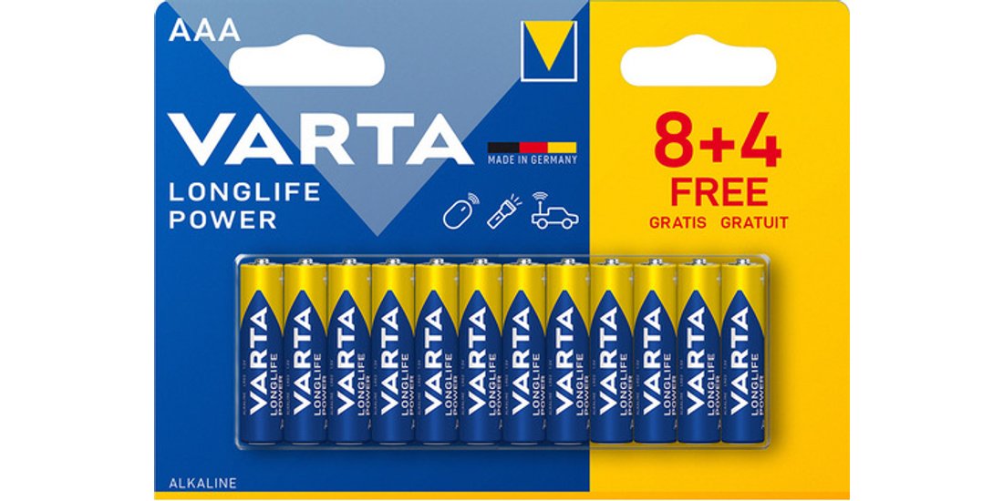 Varta Longlife Power Batteria Alcalina AAA Micro…