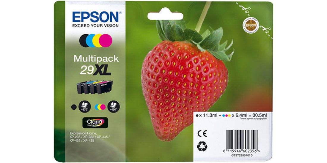 Epson Strawberry Multipack (4 colori) T29XL Claria…