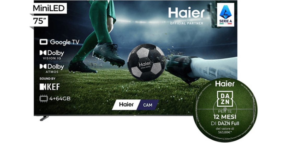 Haier H75M92FUX 1905 cm (75”) 4K Ultra HD Smart…