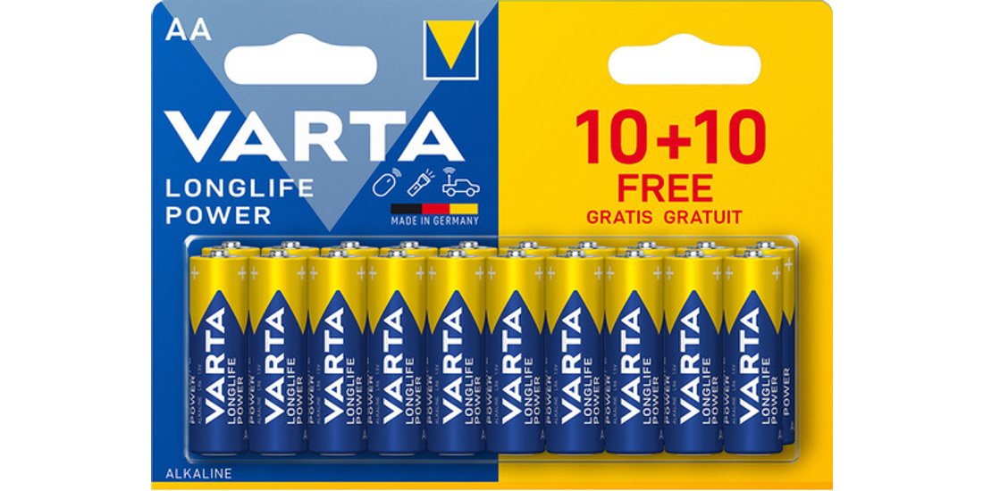 Varta Longlife Power Batteria Alcalina AA Mignon…