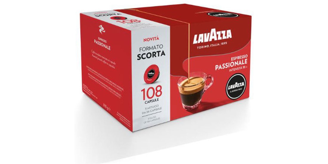 Lavazza A Modo Mio Passionale 108 Capsule