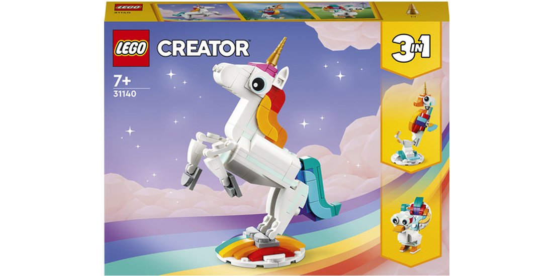 LEGO Creator 31140 Unicorno Magico con Arcobaleno…