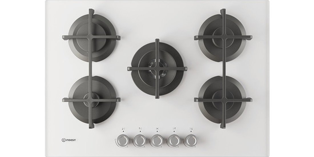 Indesit ING 72T/WH 1 piano gas vetro bianco 75cm…