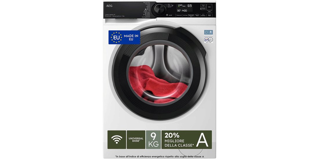 AEG Series 7000 LAVATRICE CARICA FRONTALE 9 KG…