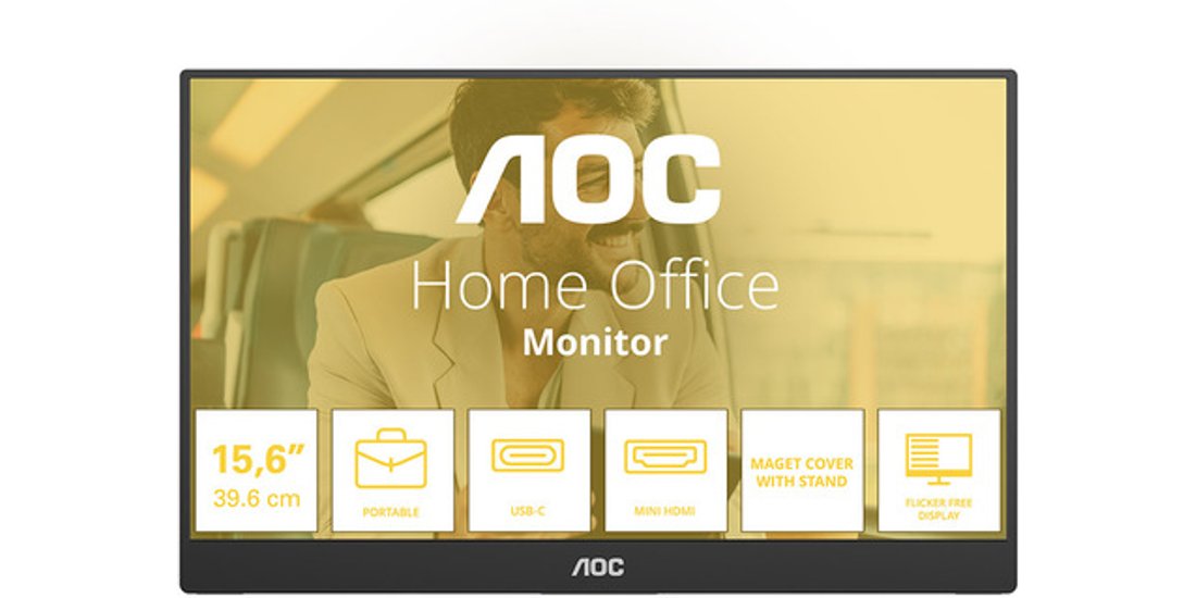 AOC 16T20E2 TV e monitor portatile Nero 396 cm…