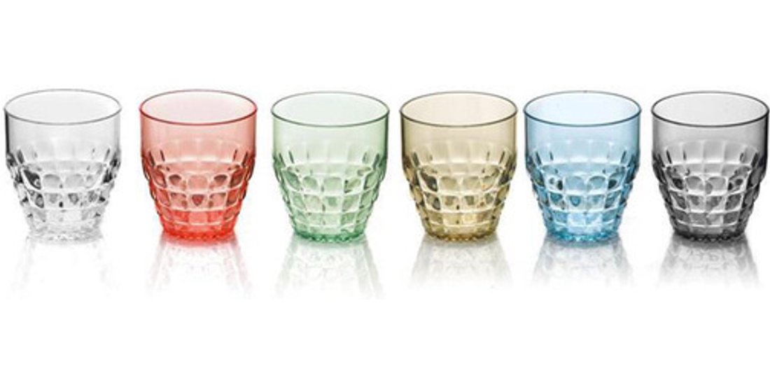 Fratelli Guzzini Set 6 Bicchieri Bassi Tiffany…