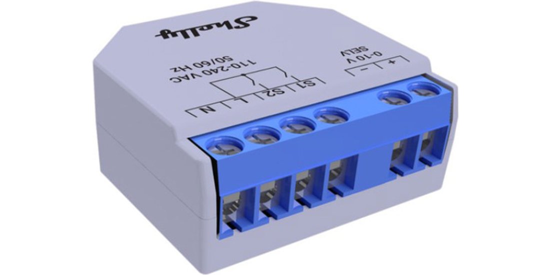 Shelly Plus 0-10V Da Incasso Dimmer Blu Grigio…