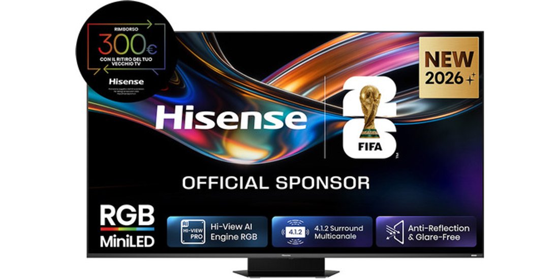 Hisense Smart TV RGB MiniLED 180Hz 75” 4K 75UR9S…