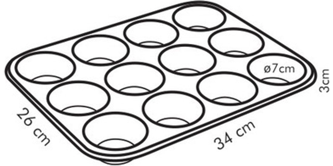 Tescoma Stampo 12 muffin DELICIA