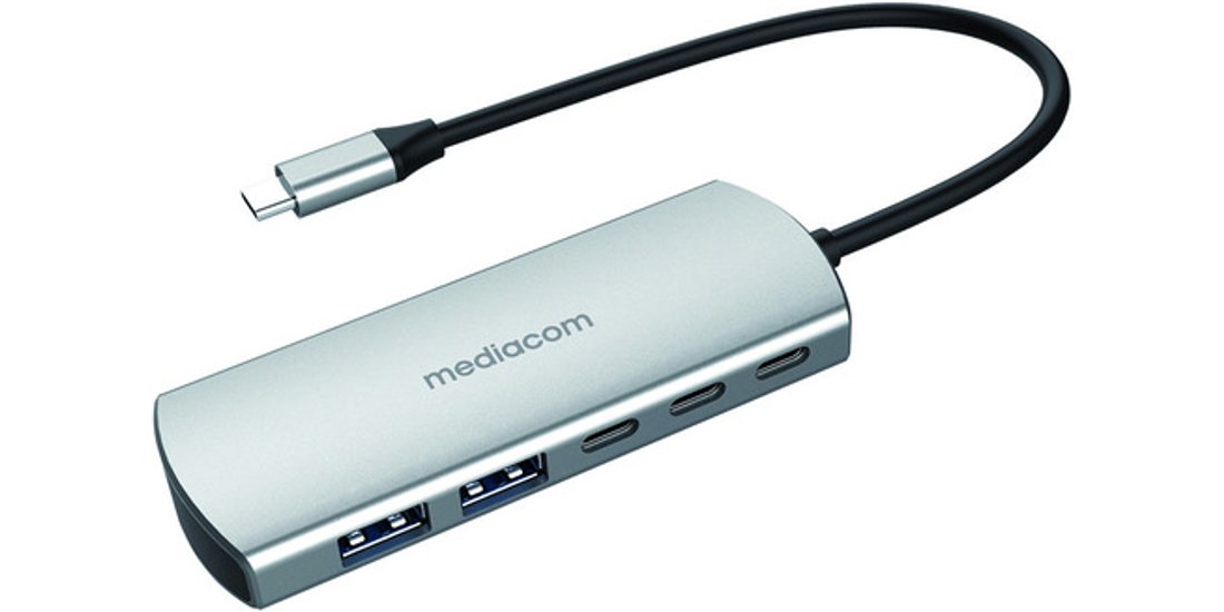 Mediacom MD-C324 hub di interfaccia USB 2.0 Type…