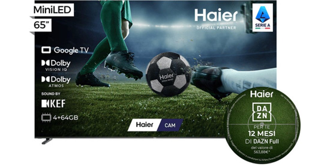 Haier H65M92FUX 1651 cm (65”) 4K Ultra HD Smart…