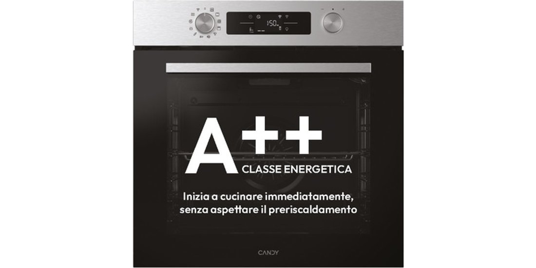 Candy CA6 NP5B3HTX1 78 L Nero Acciaio inox
