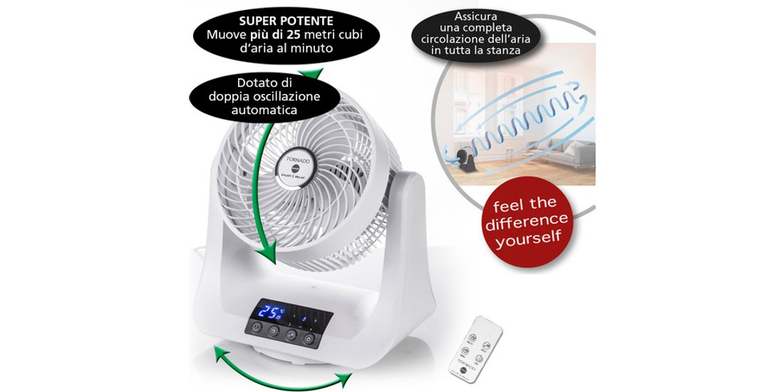 Macom Ventilatore Tornado Doppia Oscillazione…
