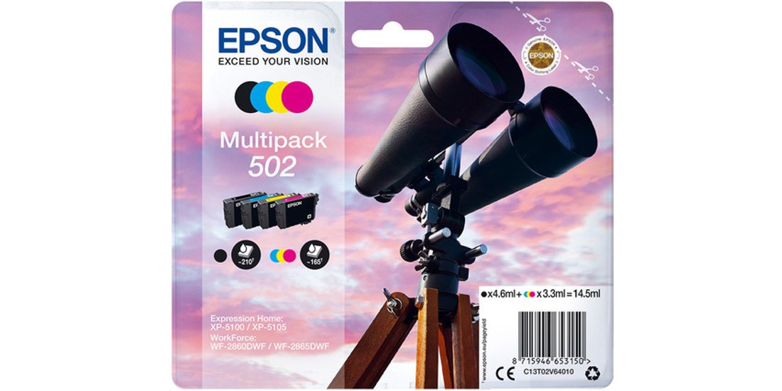 Epson 502 Binocolo Multipack cartuccia d’inchiostro…