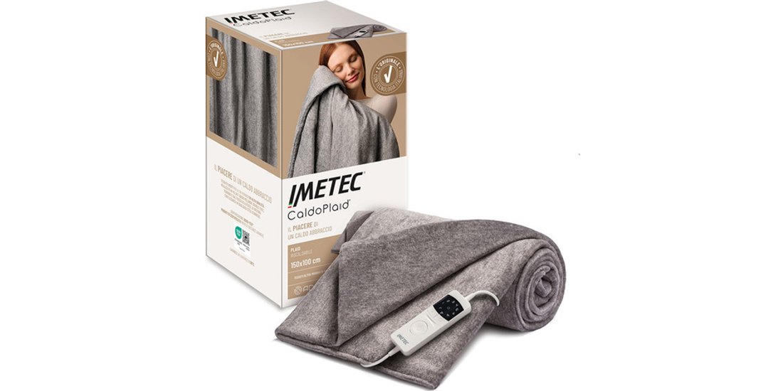Imetec CaldoPlaid Adapto Plus Mélange 150×100…