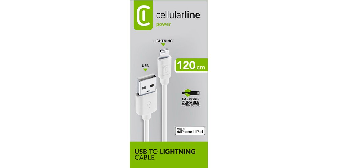 Cellularline Power Cable 120cm – Lightning Cavo…