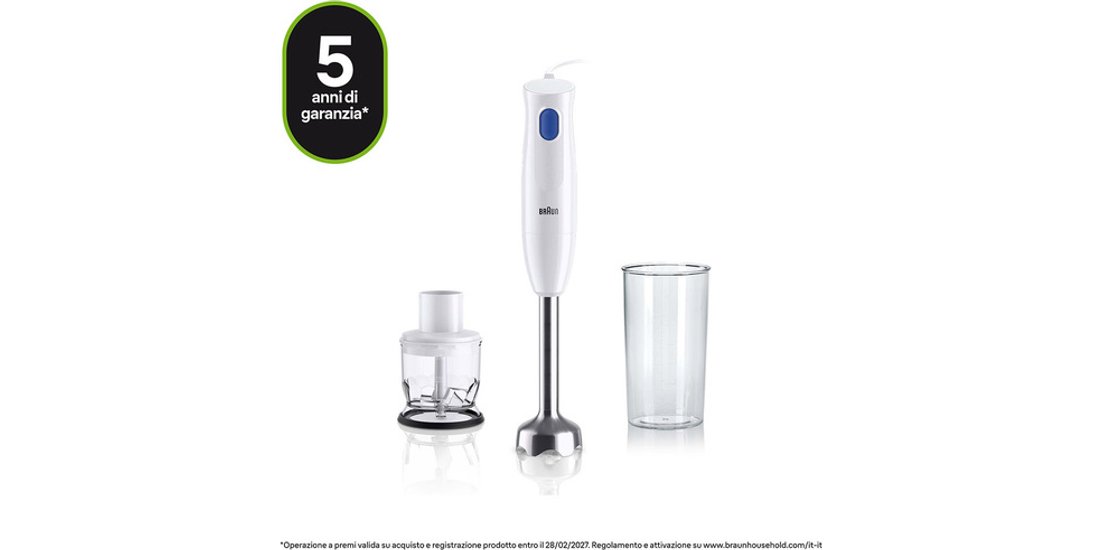 Braun MultiQuick 1 MQ10.201M Minipimer Frullatore…