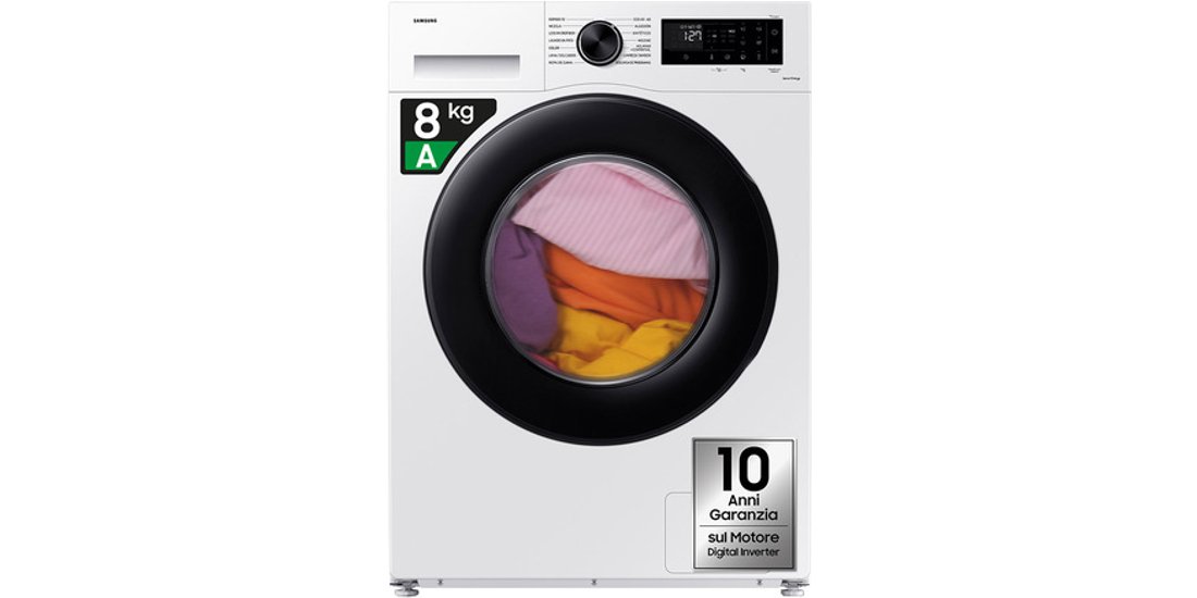 Samsung Lavatrice Crystal Clean 8 kg WW80CGC04DAEET…