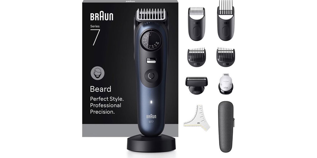 Braun BeardTrimmer 7 BT7540 regolabarba Batteria…