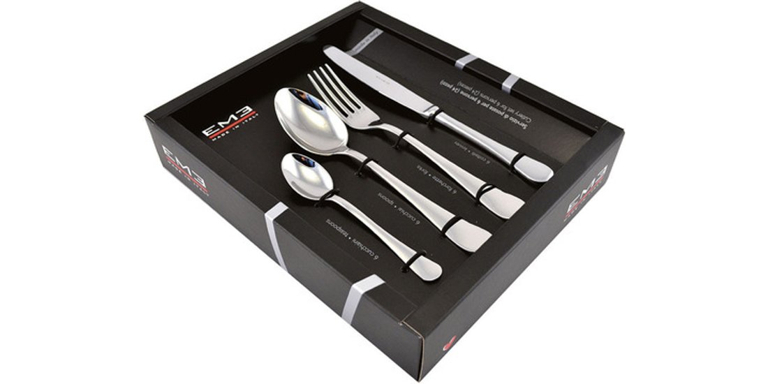 Eme Posaterie Live set di posate 24 pz Acciaio…