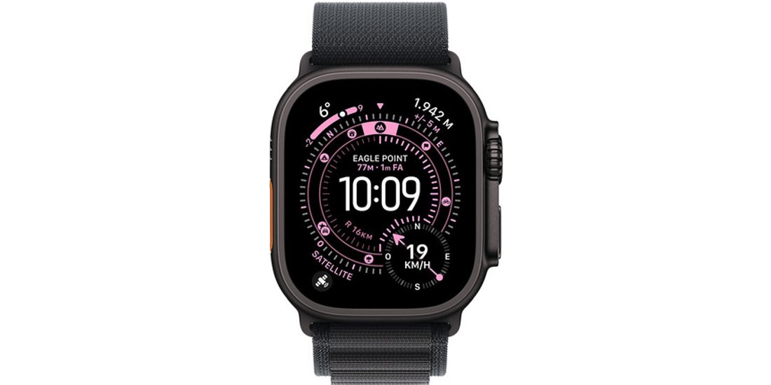 Apple Alpine Loop nero (49 mm) – Small – Titanio…