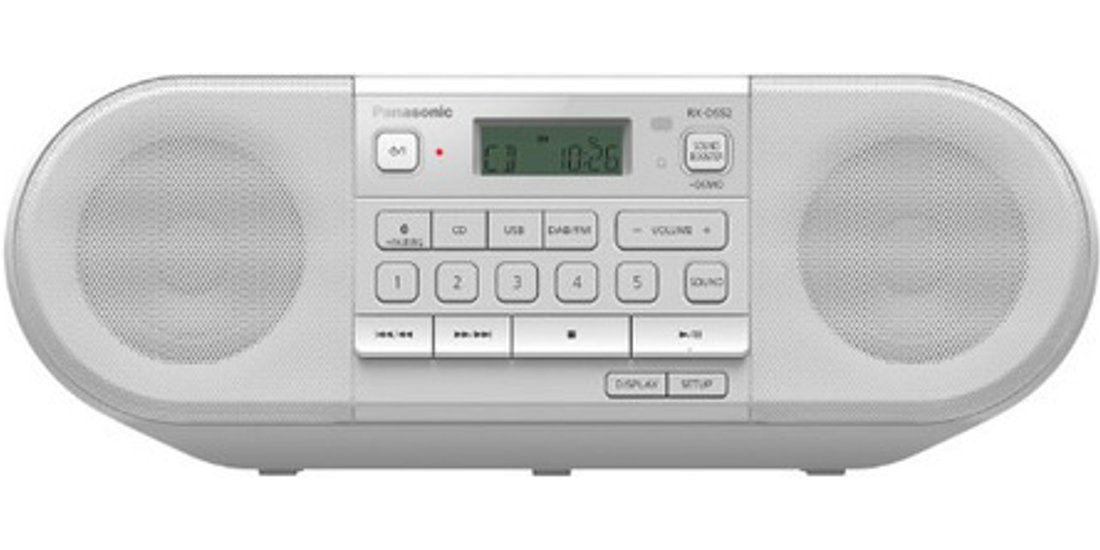 Panasonic RX-D552 Digitale 20 W Bianco