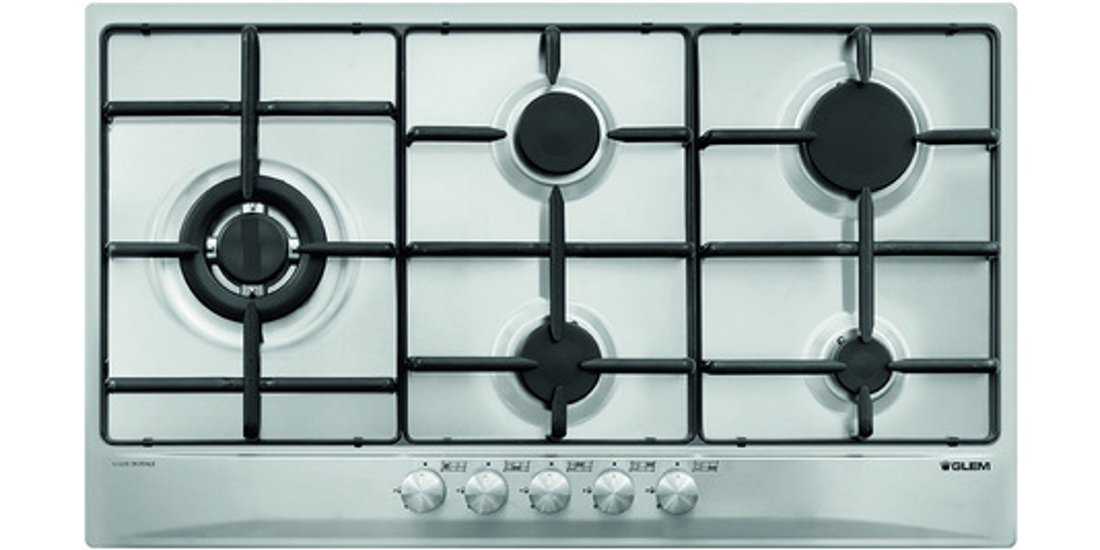 Glem Gas GT95TIX piano cottura Acciaio inossidabile…