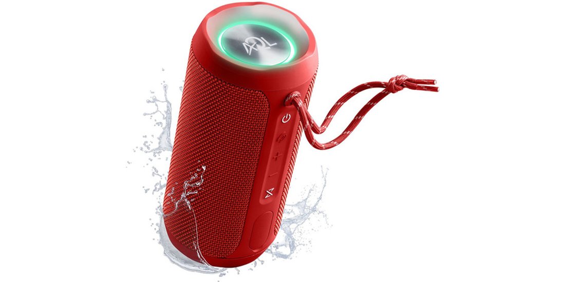 AQL Altoparlante Bluetooth Glow Rosso