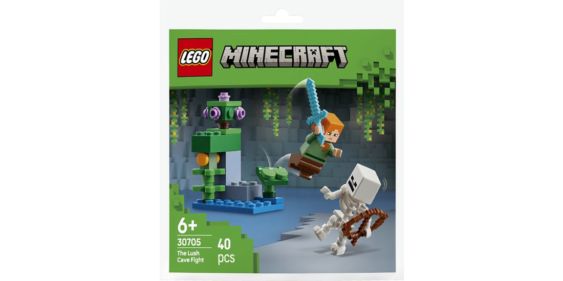 LEGO Minecraft Duello nella grotta lussureggiante…