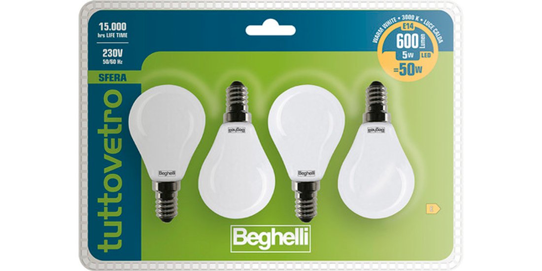 Beghelli 56386BL Lampadina a risparmio energetico…