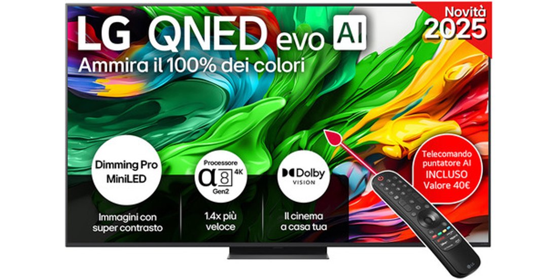 LG QNED evo AI 65” Serie QNED87 65QNED87A6B …