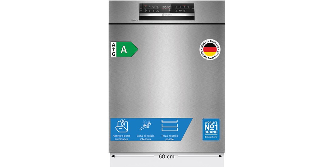 Bosch Serie 6 SMU6ECS12E Lavastoviglie da incasso…
