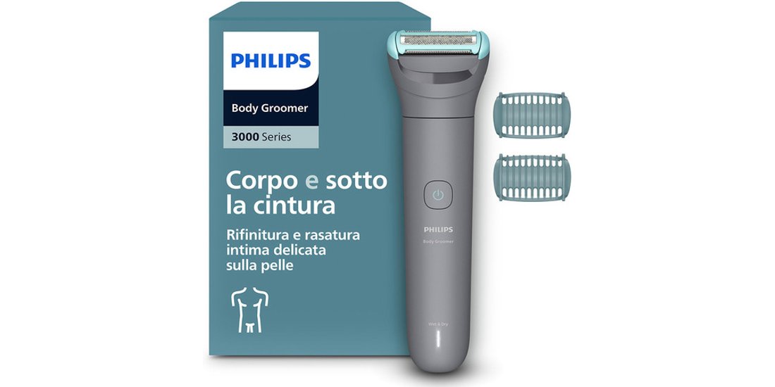 Philips Serie 3000 Bodygroom Rasoio Corpo BG3480…
